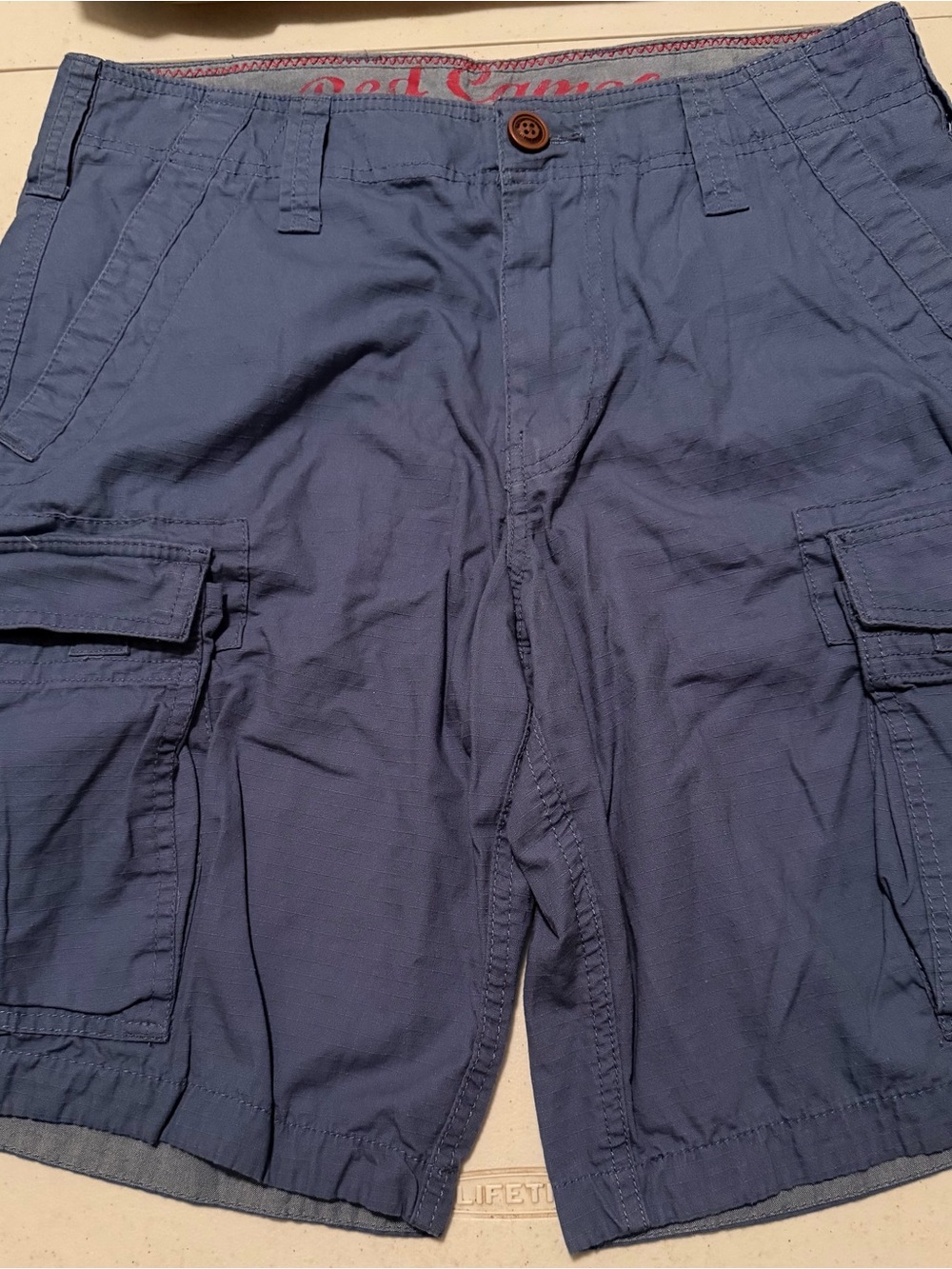 Red Camel Navy Cargo Shorts size 33
